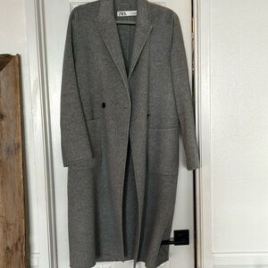 Zara lightweight wool cashmere coat